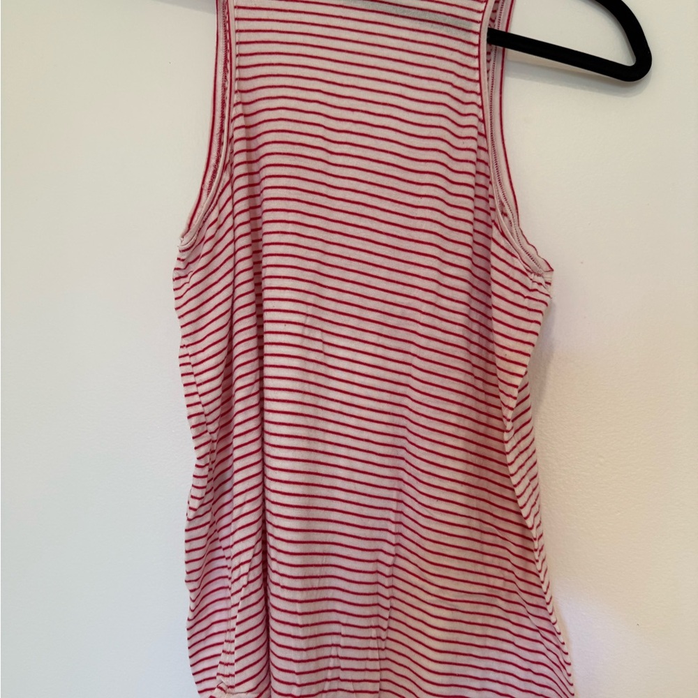 Zara red and white Striped Sleeveless Top - Picture 4 of 7